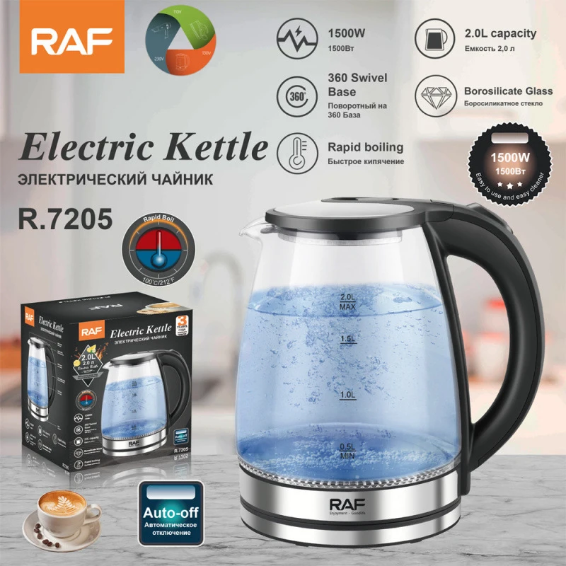 

RAF European Standard Household automatic power-off stainless steel anti-scald kettle