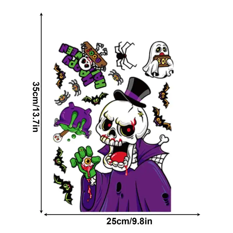 Halloween-stickers voor volwassenen Halloween Ghost Statische muurstickers Halloween Ghost-muurstickers Halloween Bat voorruitstickers