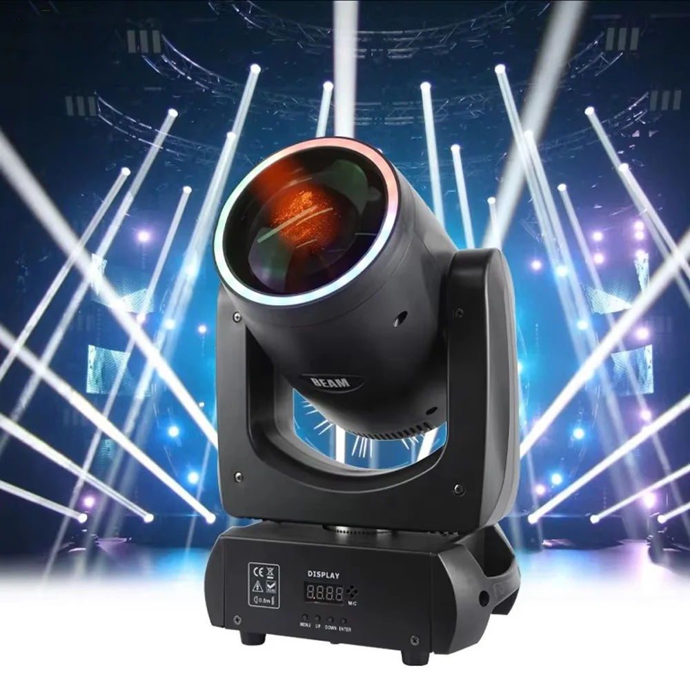

Visual Show 200W Beam Moving Head Stage Light Disco Pattern Led Spot Light DMX512 Control for Wedding Party