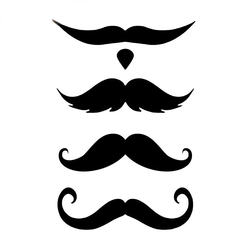 

for Car Stickers Mustache Pattern MOTORCYCL Exterior Parts Cute, Accessories Products Personality Decals Stylish PVC, 15cm