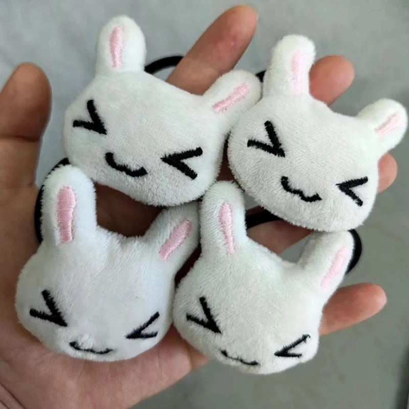 

Sweet Plush Bunny Hair Tie Cute Rabbit Hairband for Lolita Girls Headwear Ponytail Headdress Elastic Hair Rope Hair Accessories