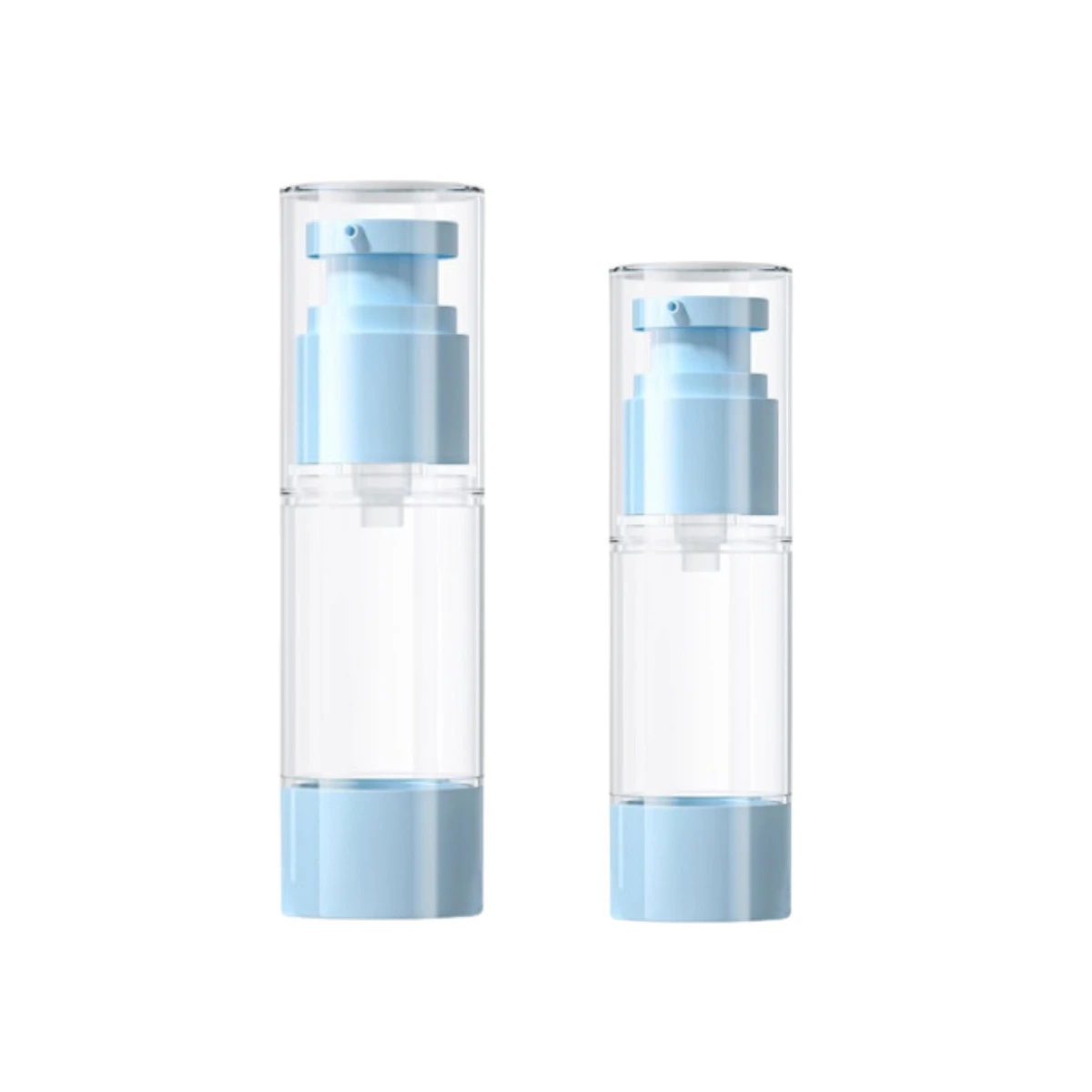 Vacuum lotion bottle 15/30/50ML transparent sub-bottle refillable portable practical multifunctional travel bottle.