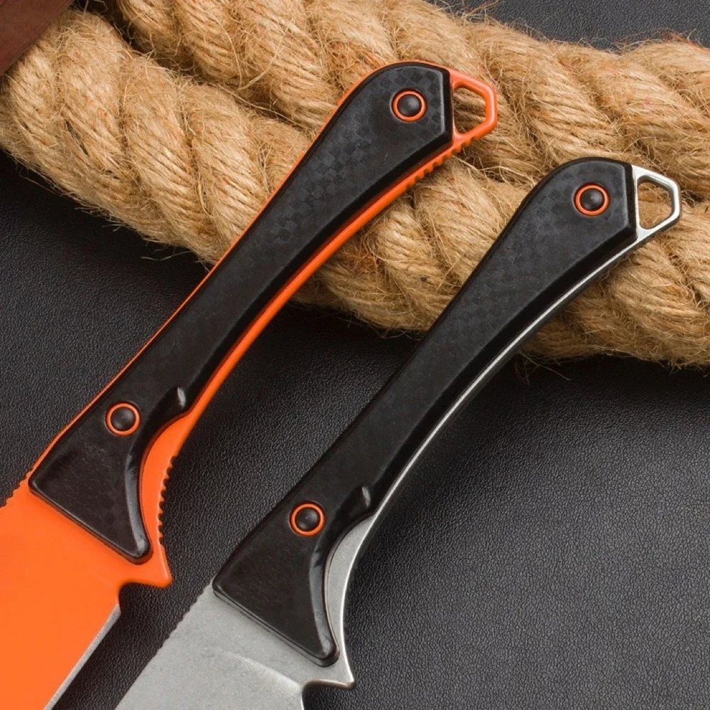 15201 Taktische Outdoor Feste Klinge Kleine Gerade Messer Nylon Faser Griff EDC Mehrzweck Werkzeug Hochwertige Jagd Messer