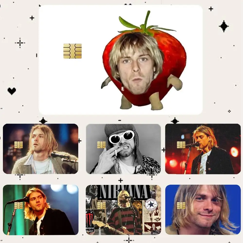 

K-Kurt Cobain HD Waterproof Card Skins Protective Stickers for Credit Bank Game Cards