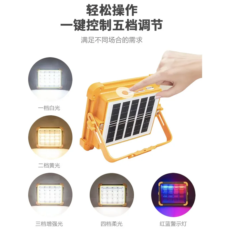 

Светильники с солнечной батареей, аварийное освещение, мощные светильники для кемпинга на открытом воздухе, очень долгая работа, зарядка большой емкости