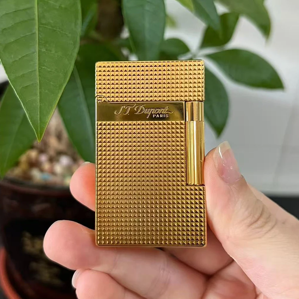 

Зажигалка DP Luxury Brand Ligne 2, классический матовый стиль, громкий звук, мужской подарок, заправка газа, набор бесплатных расходных материалов