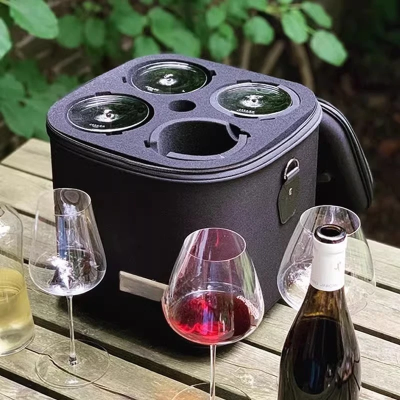 

Red wine bottle travel glass red wine gift box goblet wine glass portable