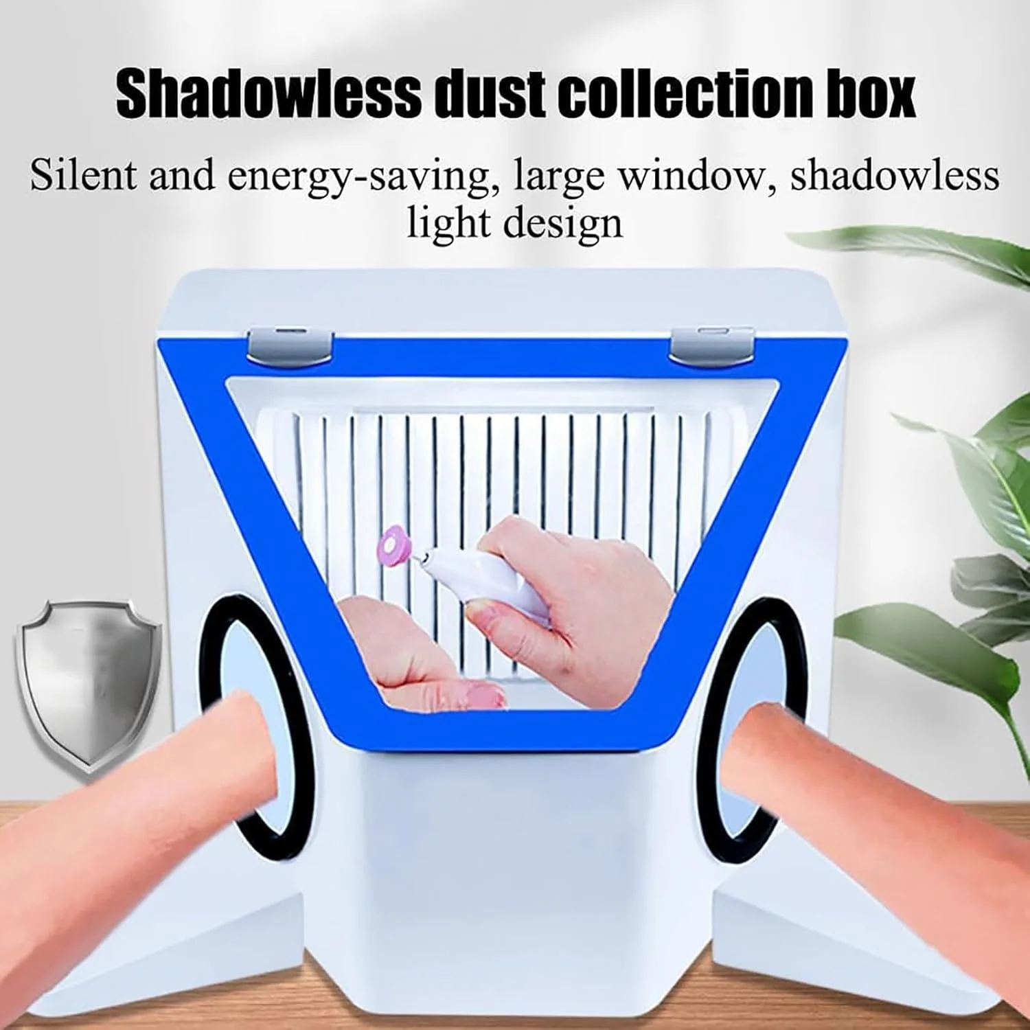 Dental Lab Dust Collector Vacuum Dust Extractor Box Lapping Protector Sandblasting Box For Dental Sandblasting and Grinding