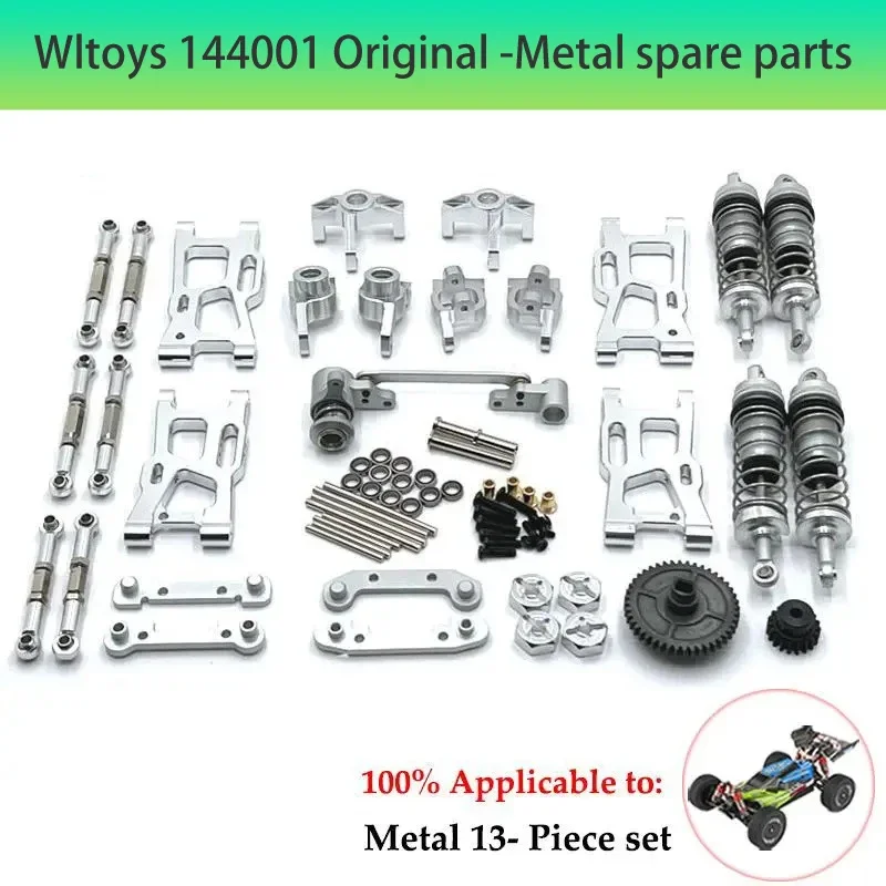 Geschikt voor WLToys 1:12 1:14 1:18 RC auto-accessoires 124016 124017 124018 124019 144001   A959 en andere metalen upgradewielen