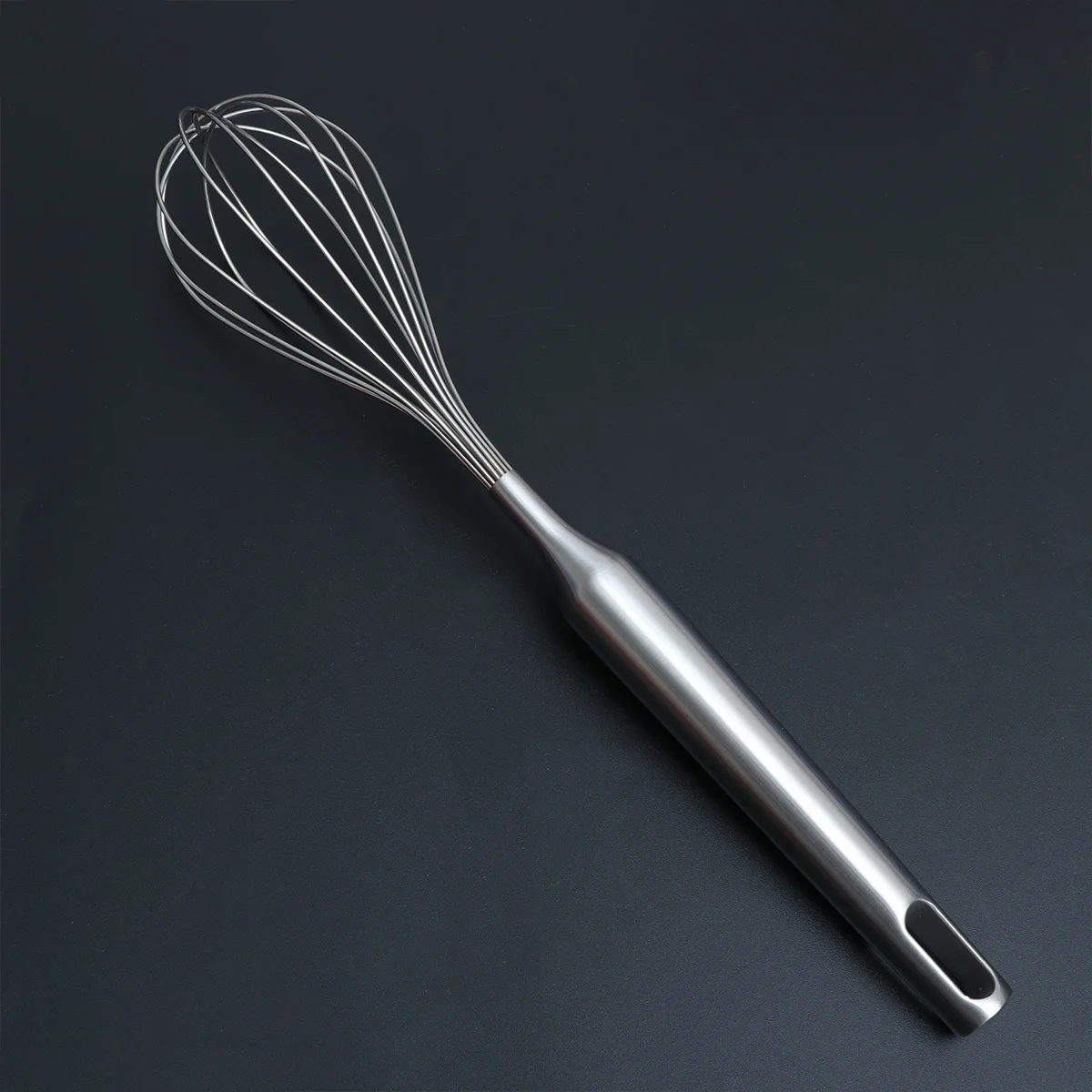 

Stainless Steel Egg Beater Manual Whisk Kitchen Gadget Baking Tool Cream Mixer Hanging Hole for Cooking Baking