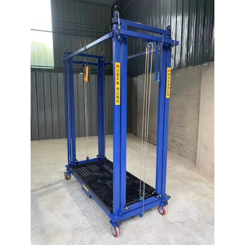 Electric Scaffolding - Folding Mobile Aerial Work Platform, Load Capacity 300/500 Kg  Lifting Height 1.5m-12m Warehouse Factory