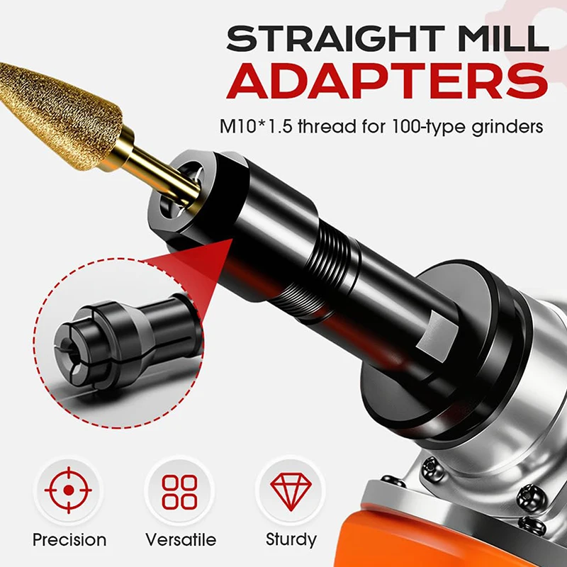 4pcs Angles Grinders Attachment Thread Adapter Converters For Angles Grinders Polisher Bit Interfaces Converters Angles Grinders