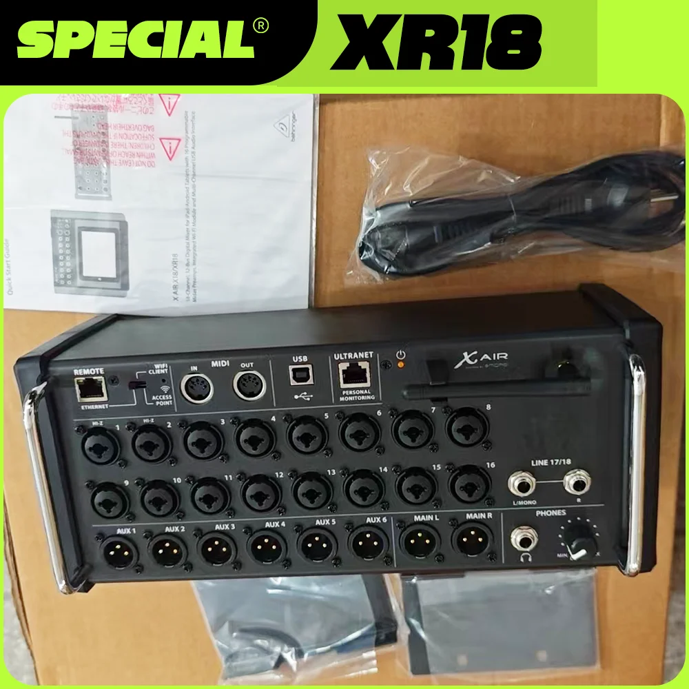 Consola de Mezclas Digital Profesional XR18 XR16 XR12 para Estudio de Grabación, Mezclador Digital para DJ, Mesa de Sonido Multipista
