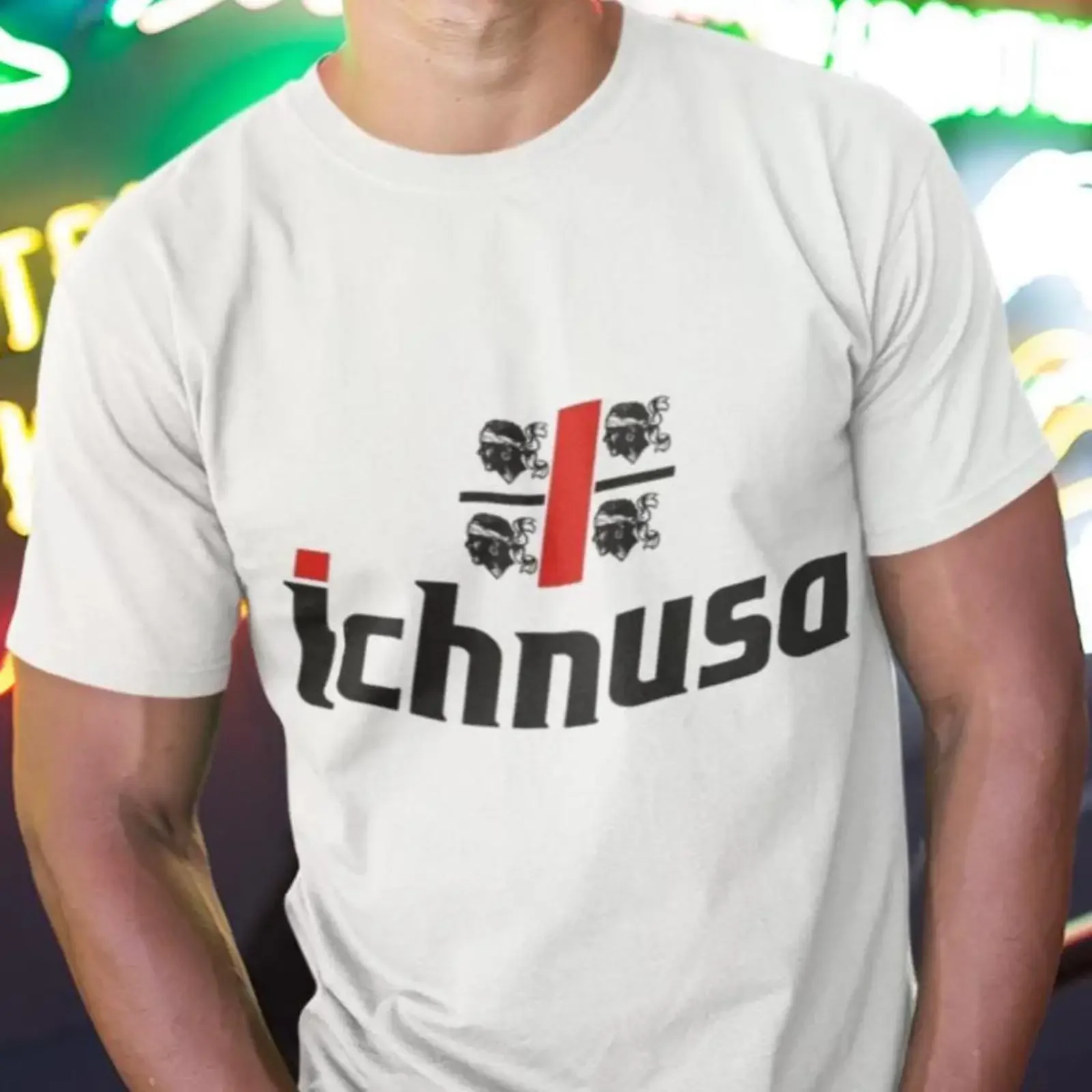 Ichnusa Birra Logo T Shirt Italian Beer Sardinia vintage Washed streetwear Comfortable Stretched Stylish Unisex Slightly