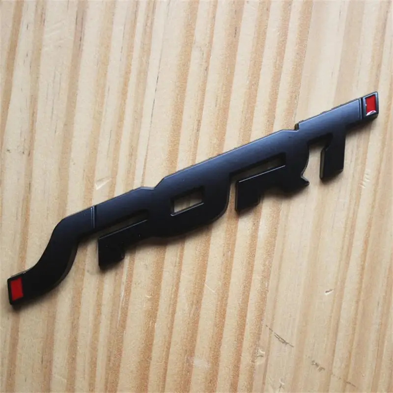 Insignia de emblema deportivo de moda, pegatina de guardabarros de maletero de coche, calcomanía de decoración, 1 unidad