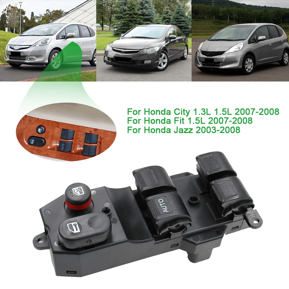 35750-SEL-P11 35750-SAA-G12 Power Master Window Lifter Control Switch Button For Honda Jazz Fit 2003 2004 2005 2006 2007 2008