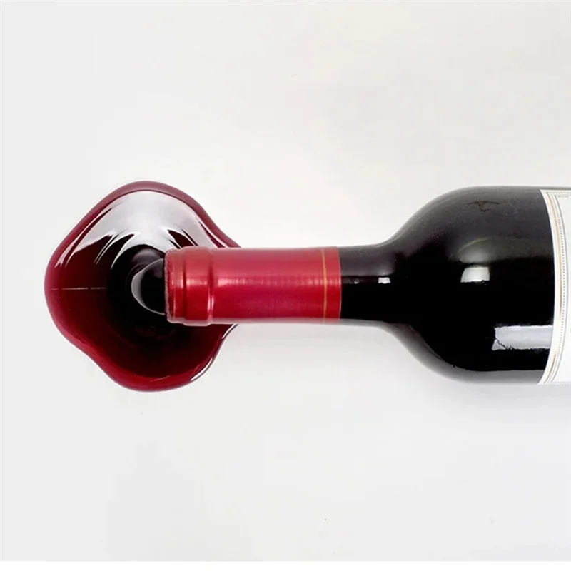 ABWR-3PCS فريد إمالة النبيذ الرف المألوف النبيذ تخزين حامل زجاجة النبيذ عرض موقف لزينة خزانة مشروبات سهلة Inst