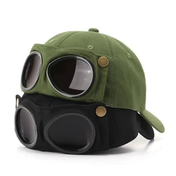 Okulary pilotki męska czapka damskie do koszykówki moda Outdoor Sports Reverse Snapback urocze uszy osłona przeciwsłoneczna taniec uliczny nastoletnie kapelusze H068