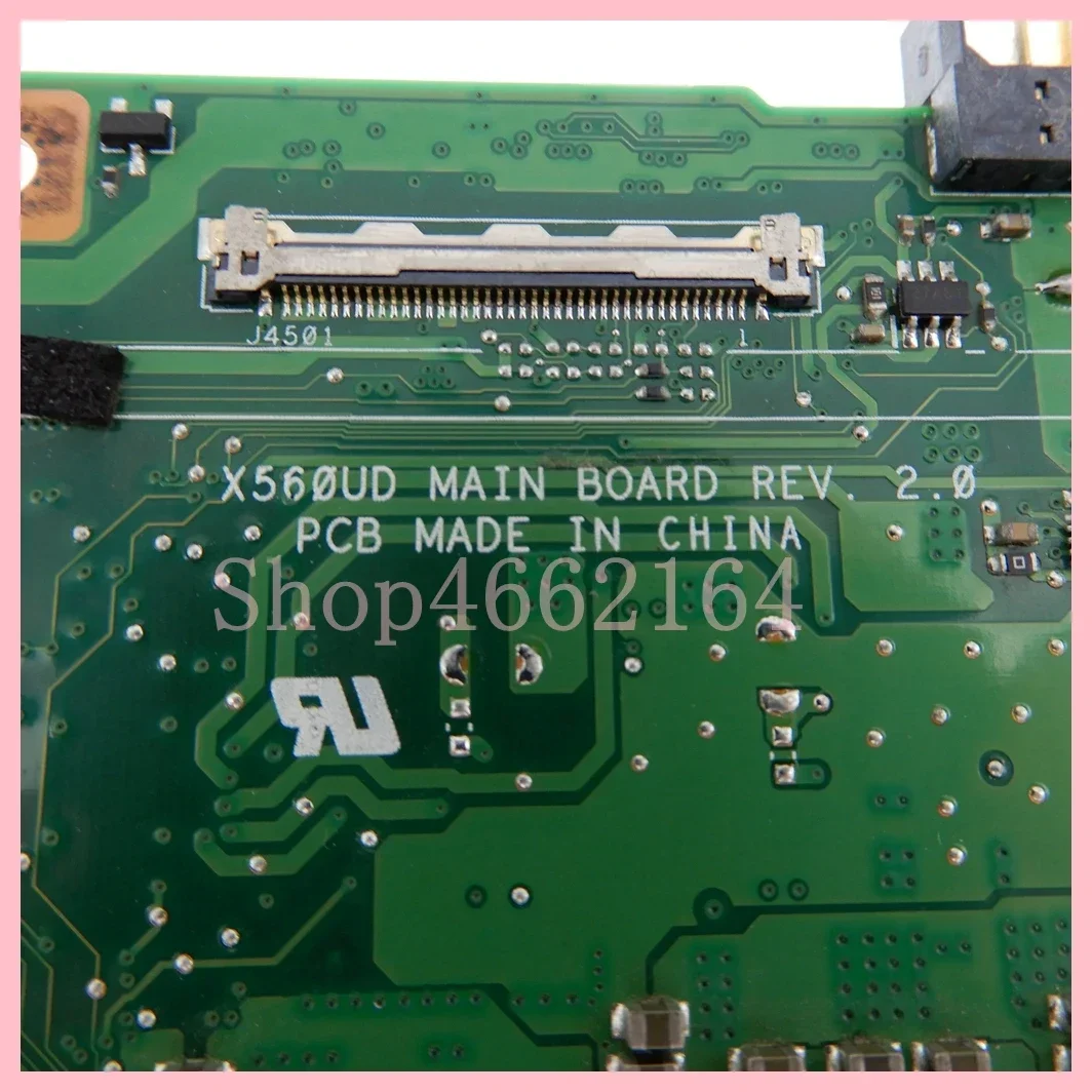 Imagem -06 - com I57200u I7-7500u Cpu Gtx1050 Gpu Mainboard para Asus X560ud F560ud A560ud K560ud Laptop Placa-mãe 100 Testado ok X560ud