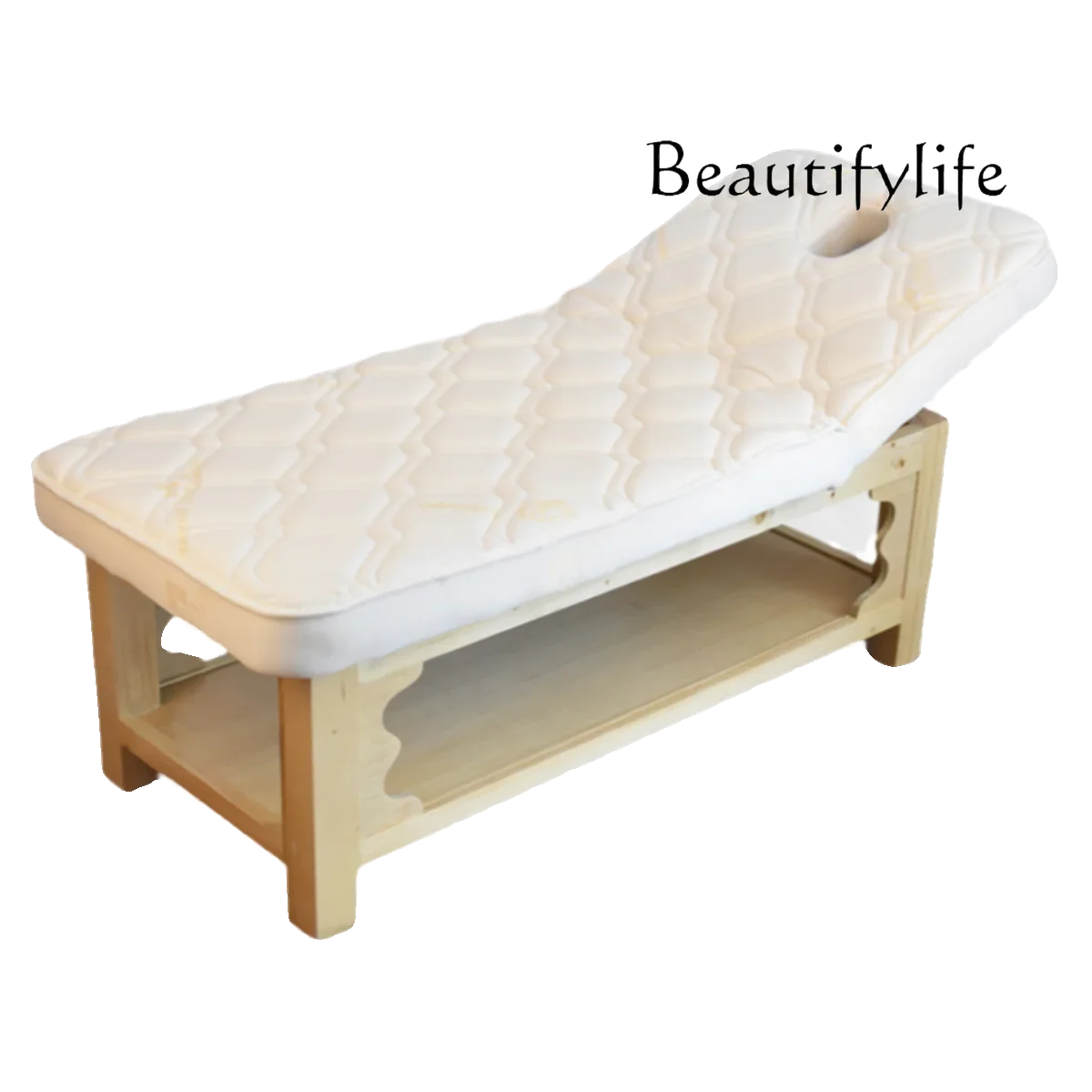 X36 High-end Multi-functional Heating Latex Solid Wood Electric Lifting Beauty Bed For Beauty Salons