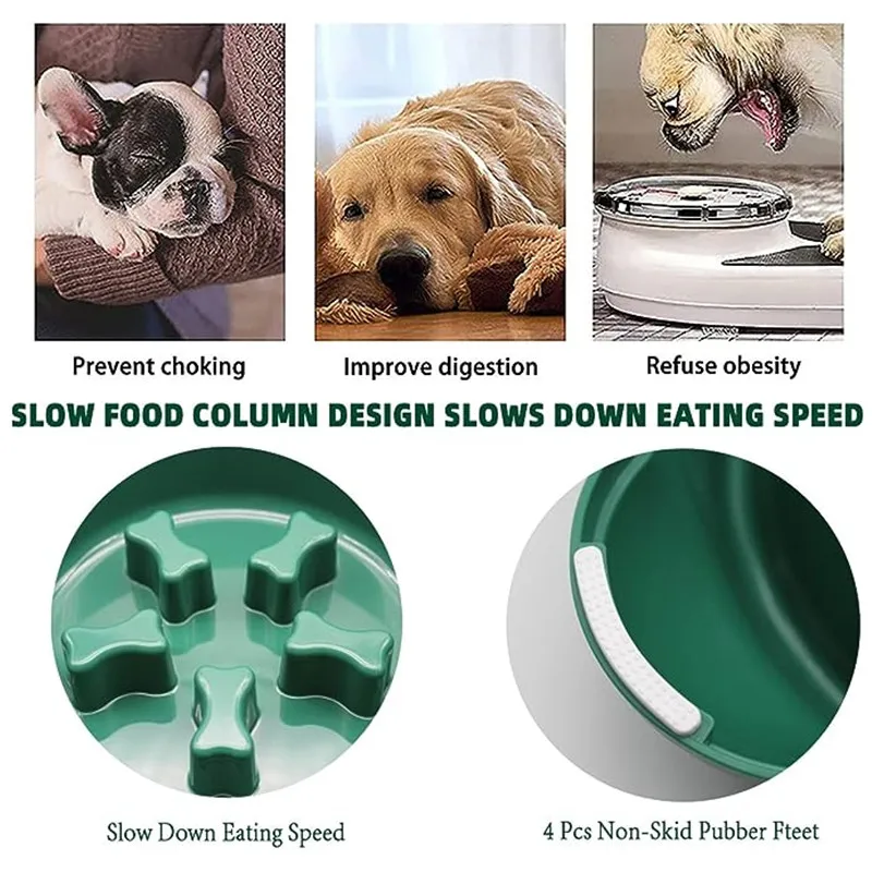 Pet Supplies Dog Cat Anti Choking Feeding Food Bowls Puppy Slow Down Eating Feeder Dish Prevent Obesity New Product Variety