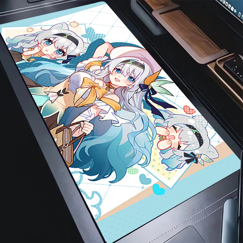 

Mouse pad Honkai Star Rail Firefly large Gaming Desk Mat Computer Keyboard desk pad Mats Non-slip rubber Game player PC carpet