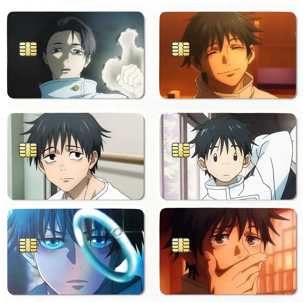 O-Okkotsu Yuta J-Jujutsu K-Kaisen Sticker Decoration Creative Bank Card Bus Metro Waterproof Sticker