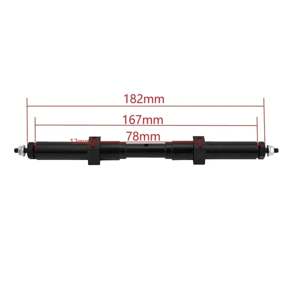 Metall Unpowered Hinterachse 133,5mm/155mm/182mm für 1/14 Tamiya Traktor Anhänger Lkw 1/10 RC Auto DIY Teile Upgrade Zubehör