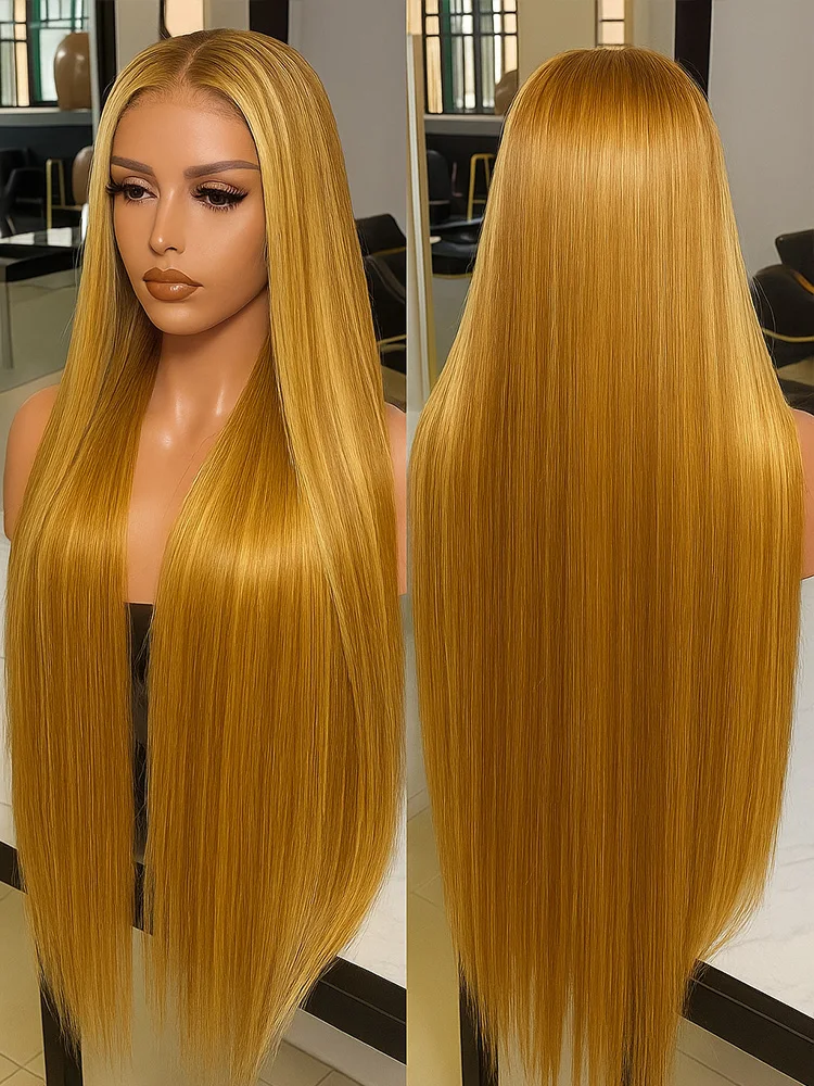 

P4/27 Highlight Wig Human Hair Bone Straight 13X4 Hd Lace Frontal Wigs For Women 30 Inch Ombre Blonde Brazilian Colored Wig
