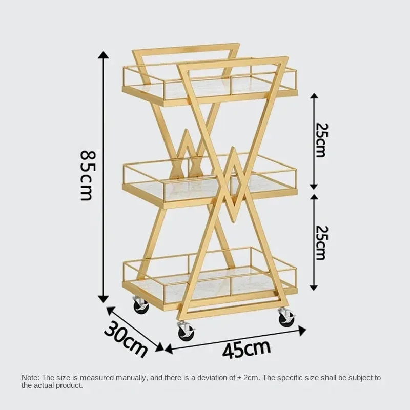 Modern Iron Salon Trolleys Beauty Salon Tool Cart with Wheels Nordic Salon Furniture Professional Auxiliary Trolley Storage Rack