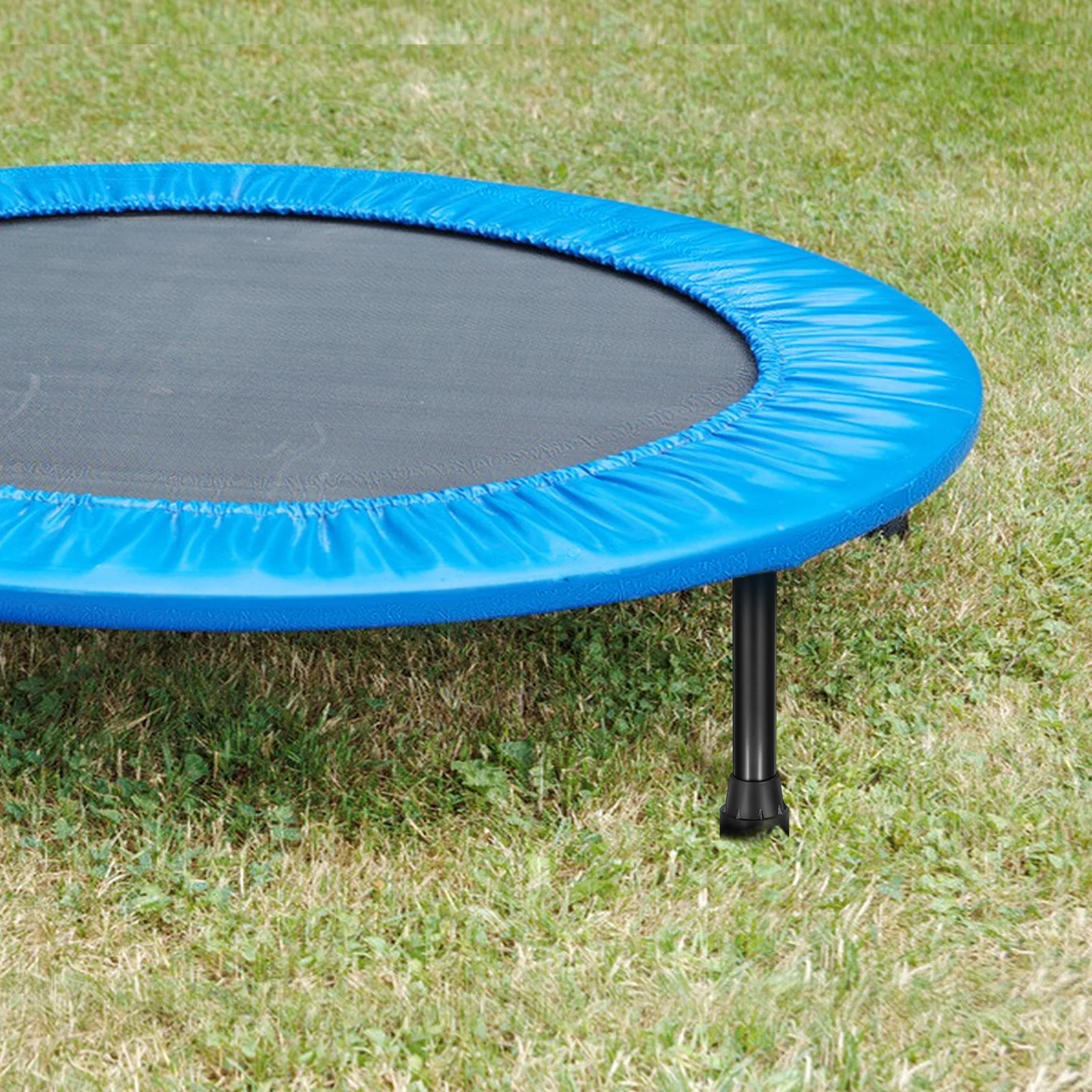 6Pcs Trampoline Legs Rubber Pad Shock Absorbing Stainless Steel Tube Replacement Part Trampoline Accessories Leg with Pad