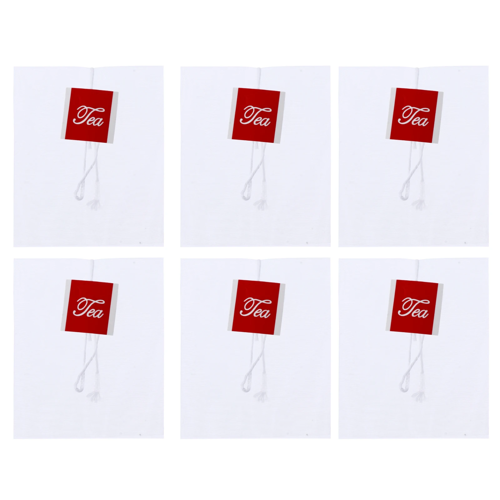 

100pcs Tea Filter Bags Nylon White Heat Resistant Practical for Loose Tea Coffee Spice Herbs Strainers Seal Empty Large Teapot