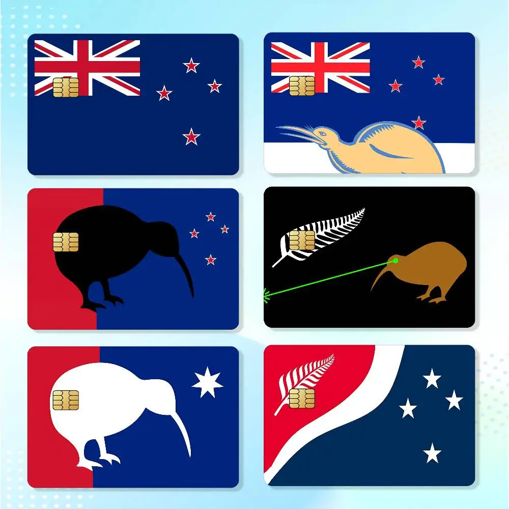 New Zealand Kiwi Waterproof Card Stickers For Credit Cards Debit Cards And Transit Cards 4pcs