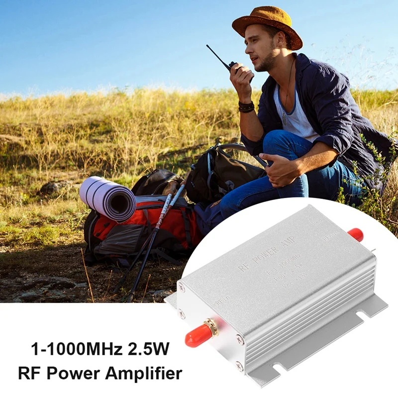 RF Power Amplifier 1-1000Mhz 2.5W HF VHF UHF FM AMP FM Transmitter For Radio Wireless Remote Controller Walkie Talkie Durable