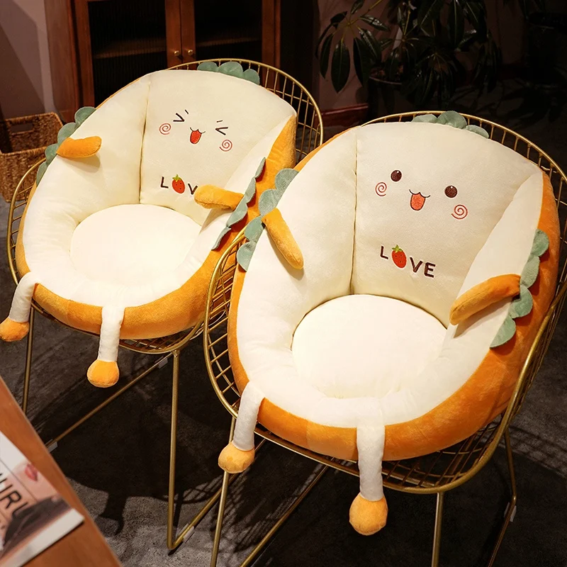 Hot  Toast Shape Plush Cushion Soft Creative Pillow Chick Cats Rabbit Chair Car Seat Pad Tatami Futon Cushion Home Sofa Decor