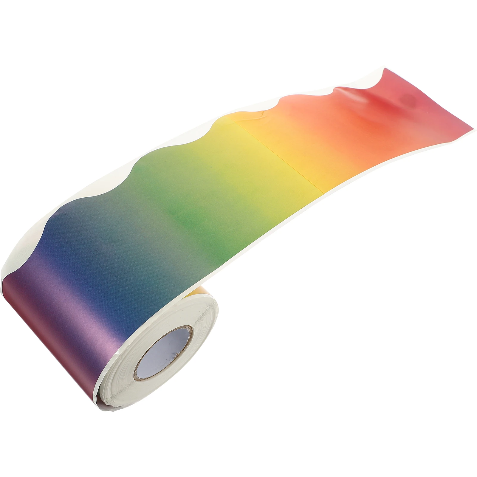 

Gradient Border Sticker Colorful Bulletin Board Decorative Paper Removable Craft Project Teaching Tools Classroom