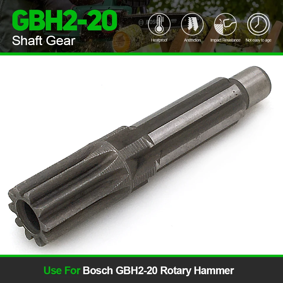 Replace Shaft Gear For Bosch GBH2-20 GBH 2-20 Spare Parts Rotary Hammer Electric Power Tools Accessories Fast Shipping