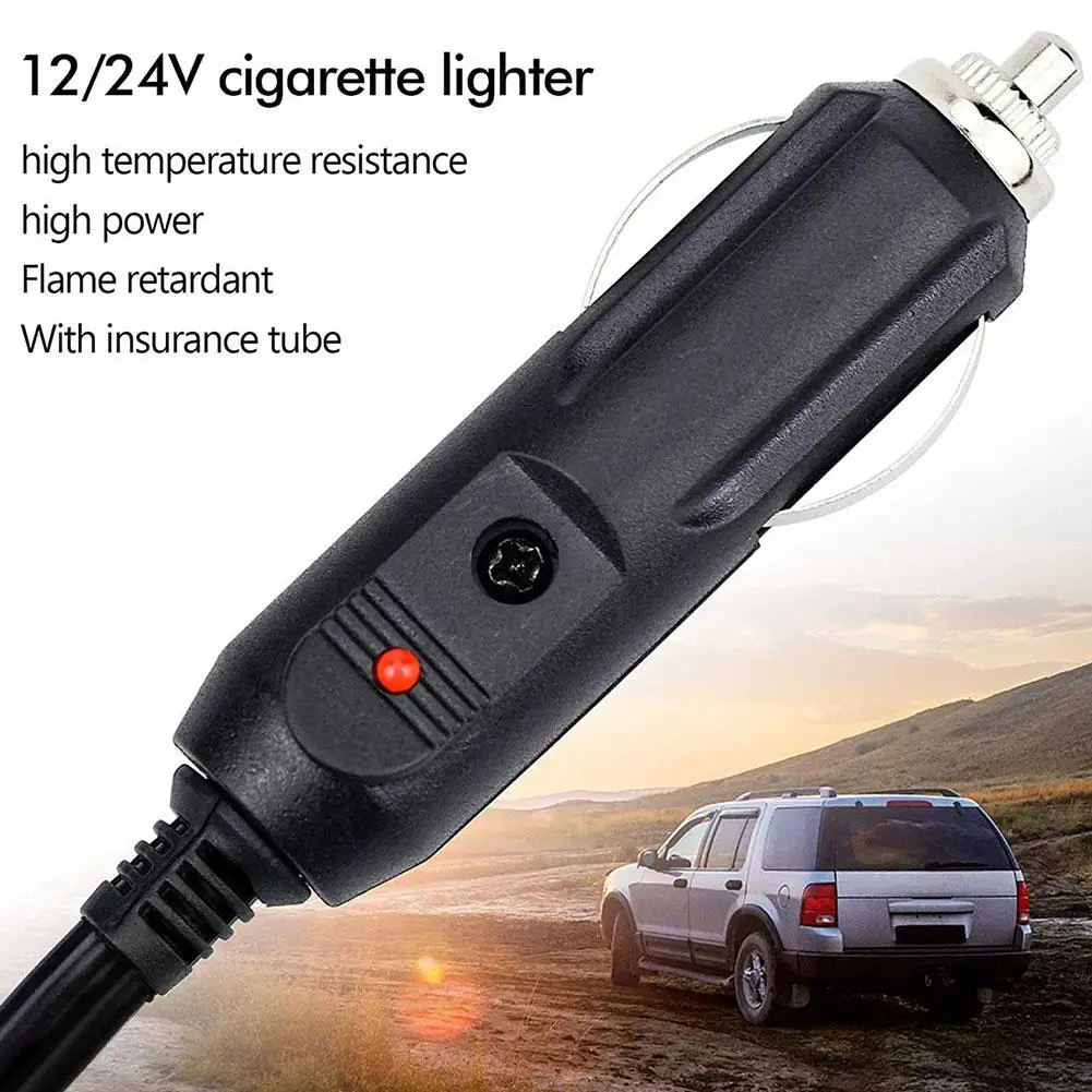 12V/24V Auto 20A Car Cigarette Lighter LED Socket Plug Connector Adapter For Car/Van Vehicle Motor Car Accessories I3F1