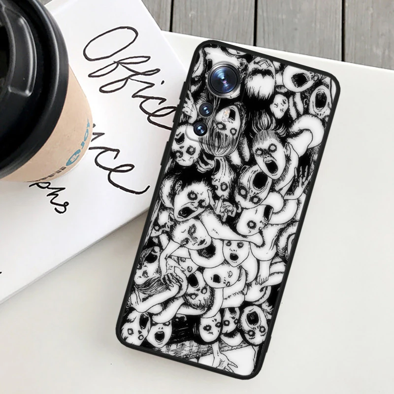 Anime Tomie Kawakami For Xiaomi Mi Note 10T 10S 10 9T 9 SE 8 CC9E A3 5G Lite Pro Soft Silicone Black Phone Case