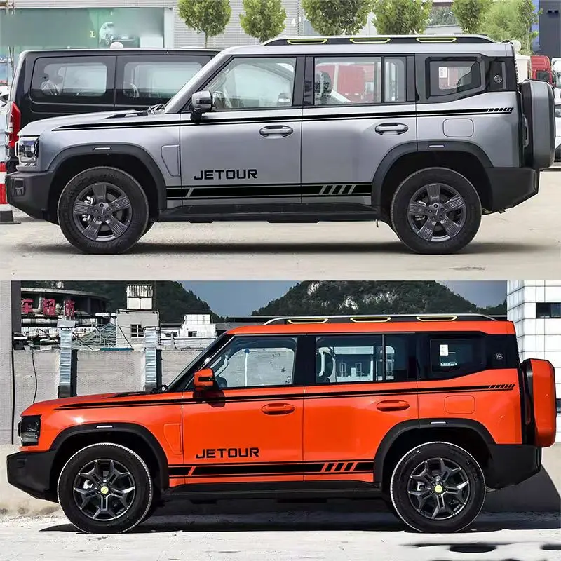 

Suitable for Jetour Traveler car sticker decal modification, side skirt waistline personalized off-road sticker, all car decal