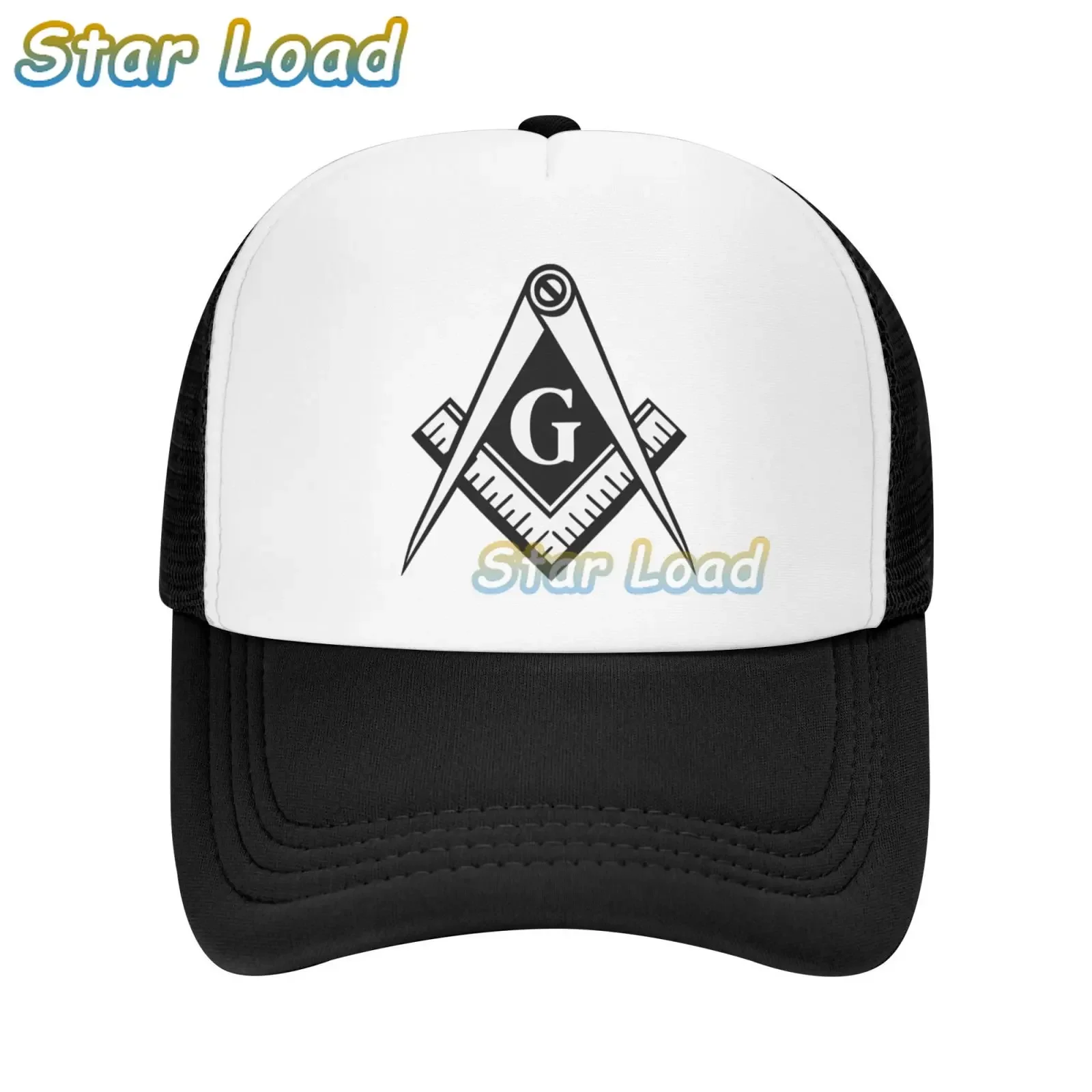 

Freemason Logo Trucker Hat for Men Women Custom Adjustable Adult Masonic Mason Freemasonry Baseball Cap Hip Hop Snapback Caps