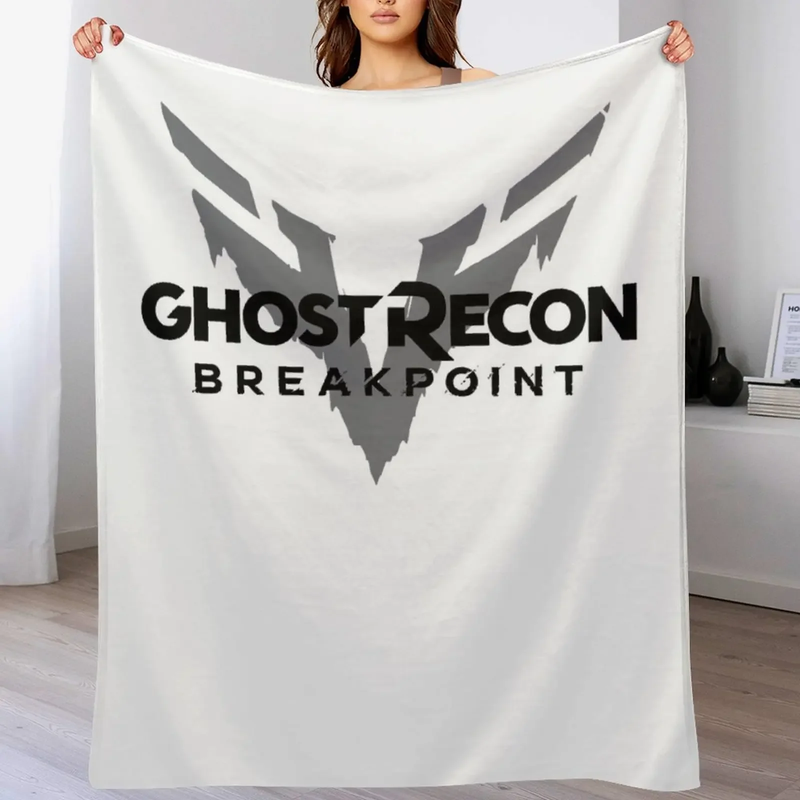 Special Present Wolves Ghost Recon Gifts Movie Fans Throw Blanket Outdoor Soft Blanket for Picnic Beach Camping