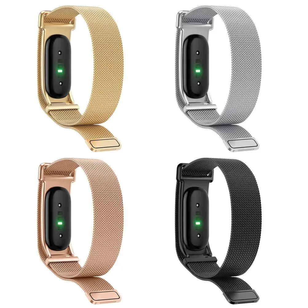 For Google Fitbit Air Strap Stainless Steel Milanese Metal Watch Straps Adjustable Replacement Bracelet For Smartwatch
