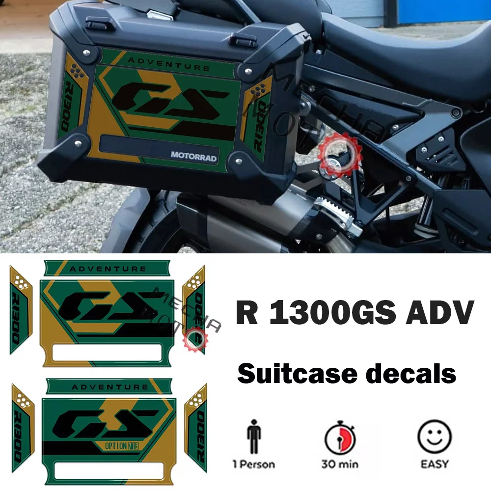 

For BMW R 1300 GS R1300 ADV Suitcase Kit New Motorcycles Luggage Accessories 3D Sticker Protection Suitcase Decal 2025
