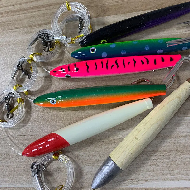 AS Cedar Plug – Stickbait de madera para curricán de altura - imagen 2
