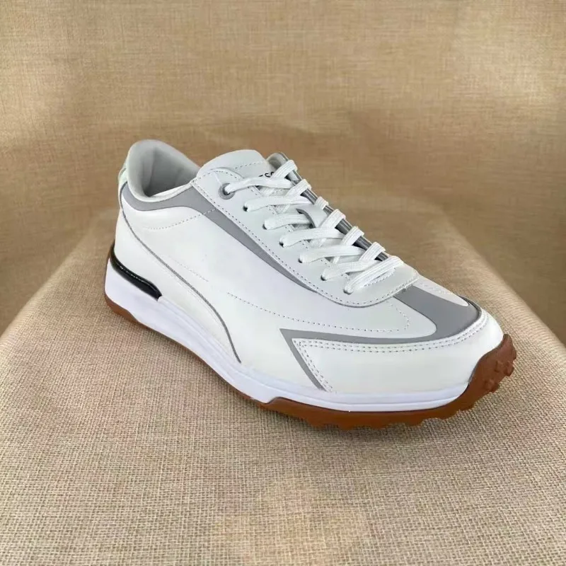 Popular Anti Slip Leather Couple Golf Shoes Comfortable and Breathable Outdoor Men's Golf Shoe Comfortable Men's Sports Shoes