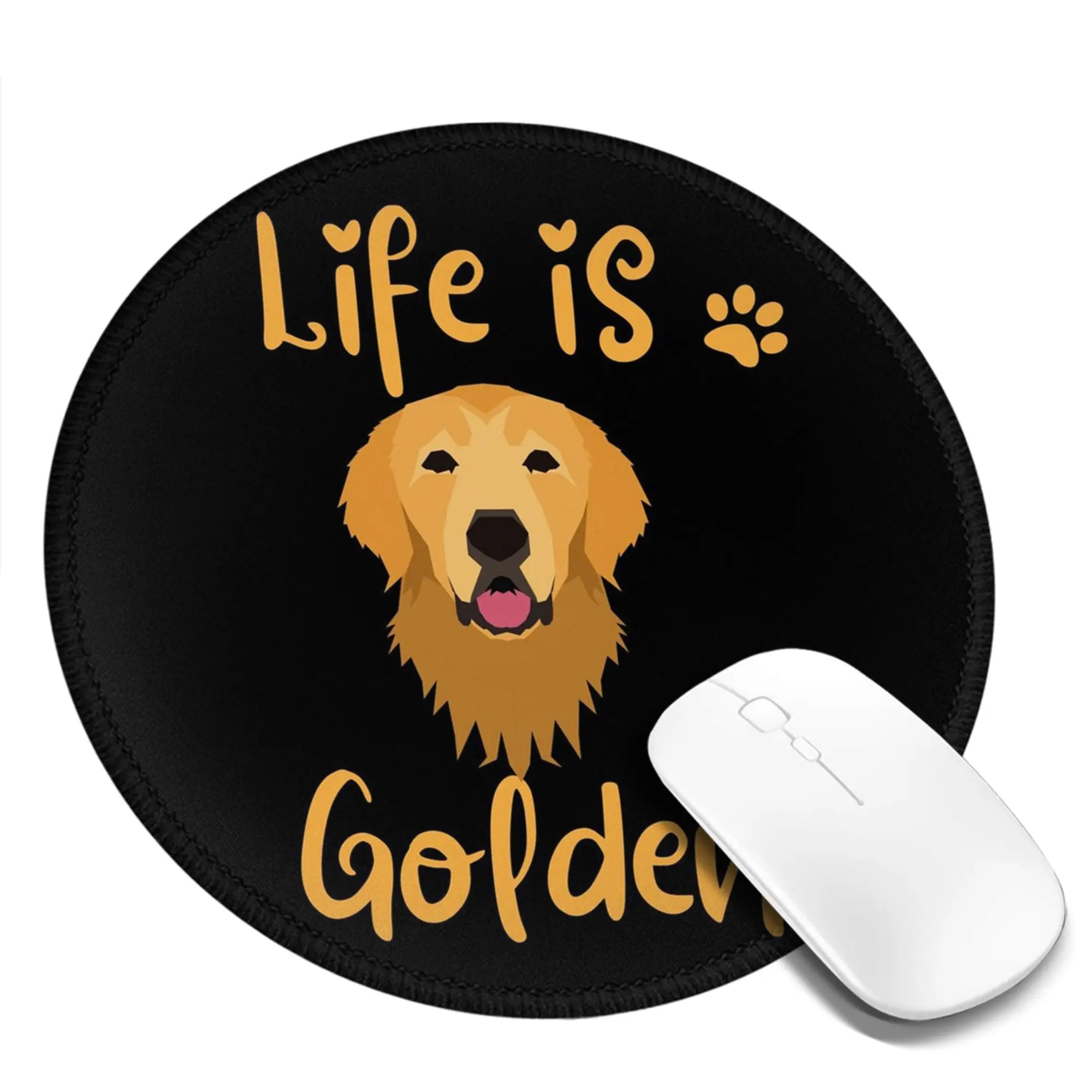GOLDEN RETRIEVER quote Mouse Pad Computer Keyboard Mouse Mat Gamer PC Laptop Desk Mat Office Accessories Table Mats