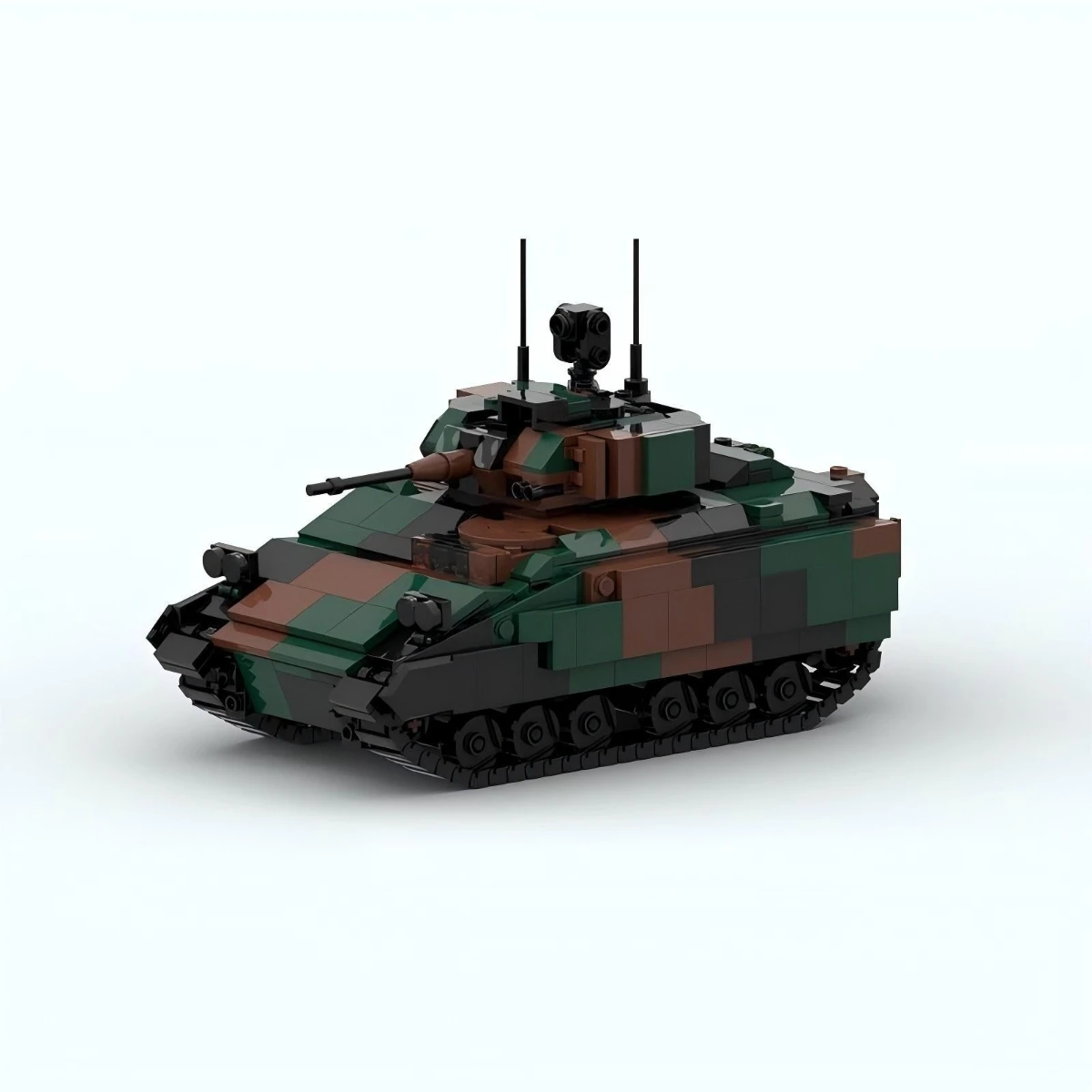 Militärserie Bradleyed M2 Gepanzertes Kampffahrzeug Baustein MOC Kinder-Puzzle-Spielzeug M3A3 Panzermodell DIY Geburtstagsgeschenk für Jungen – Detail 3