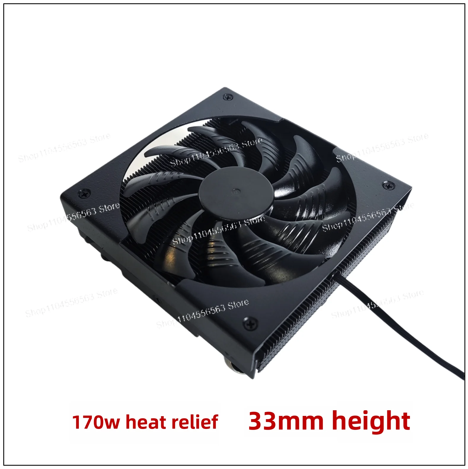 Improved X9i down-pressure radiator 33mm ultra-thin 170W cooling power