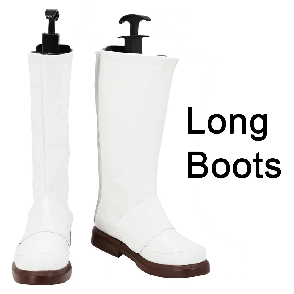 White Trooper Cosplay Fantasy Shoes Long Short Boots Movie Space Battle Disguise Costume Accessories Adult Men Roleplay Footwear